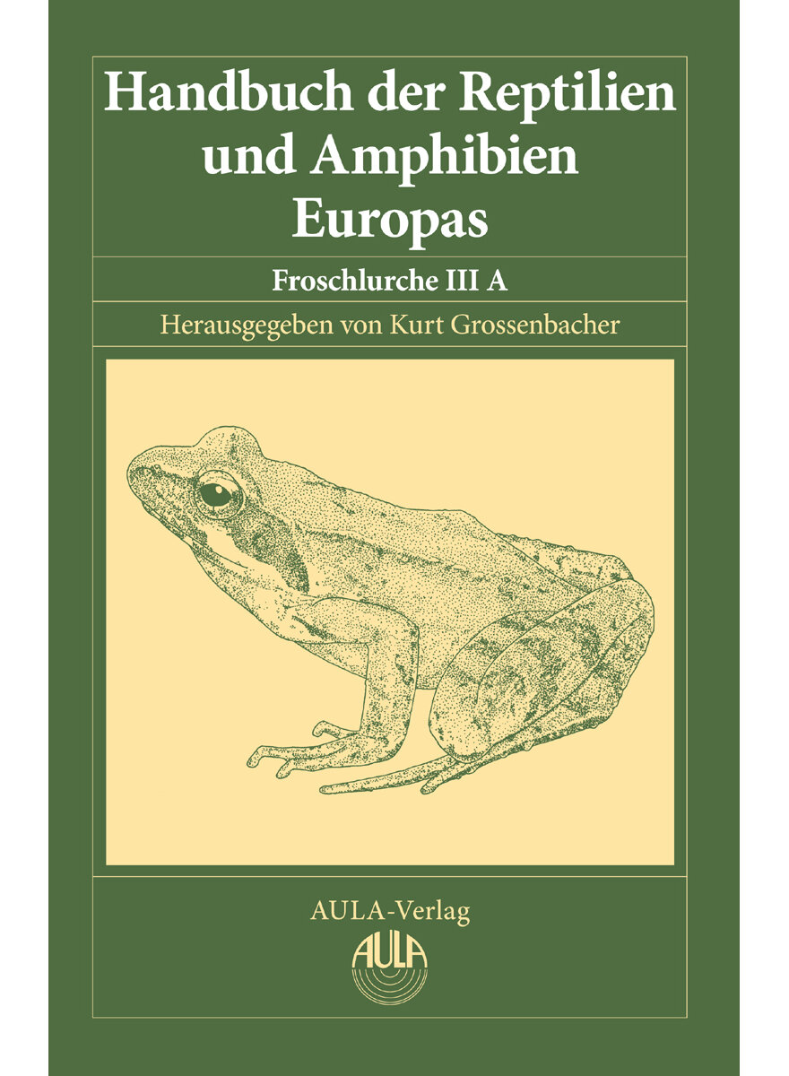 Auf diesem Bild sehen Sie das Produktbild 1 f�r HBR BD 5/III FROSCHLURCHE IIIA APART HANDBUCH DER REPTILIEN