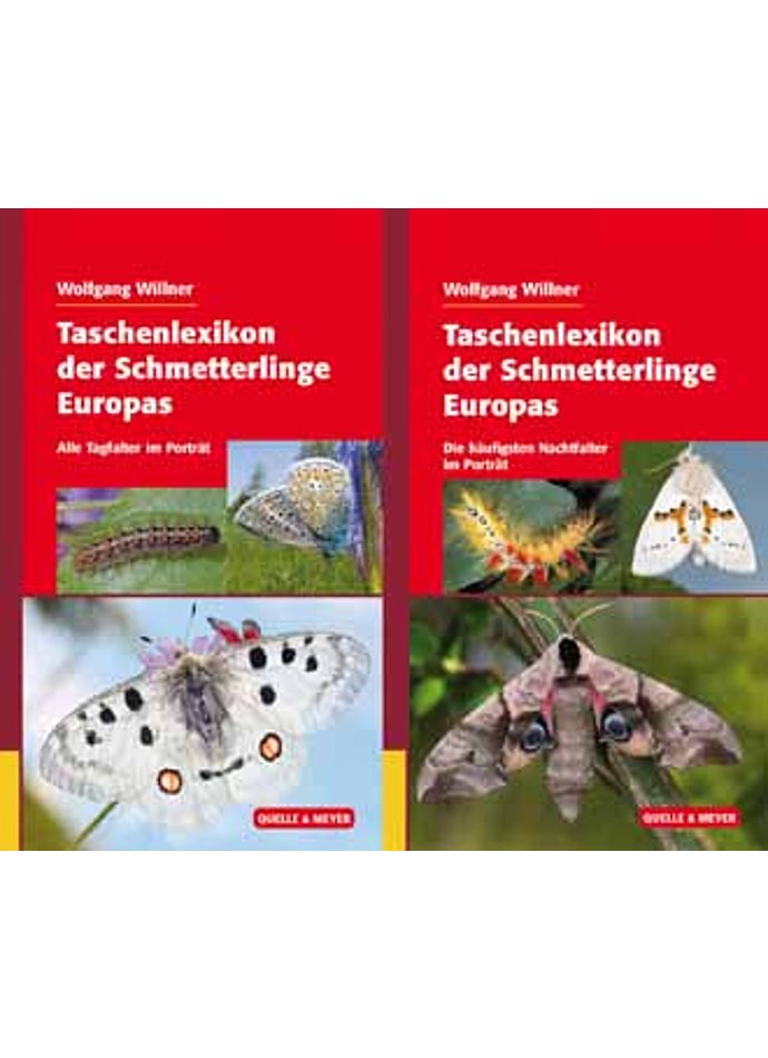 Auf diesem Bild sehen Sie das Produktbild 1 fr WILLNER, TASCHENLEXIKON DER SCHMETTERLINGE EUROPAS 1. AUFL. 2015 / 2 BNDE IM SET