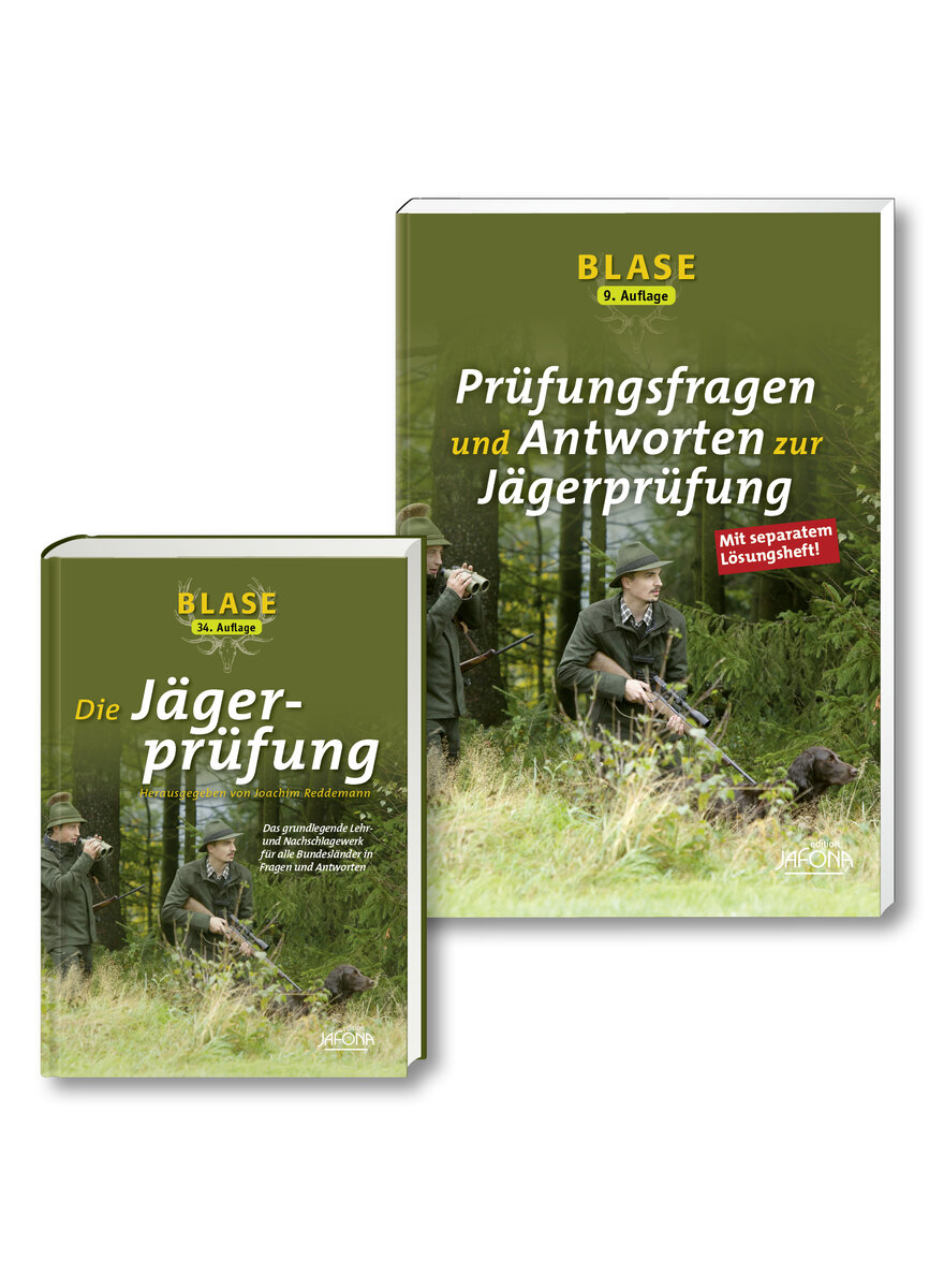 Auf diesem Bild sehen Sie das Produktbild 1 f�r BLASE, SET 34. AUFLAGE J�GERPR�FUNG  UND 9. AUFLAGE PR�FUNGSFRAGEN