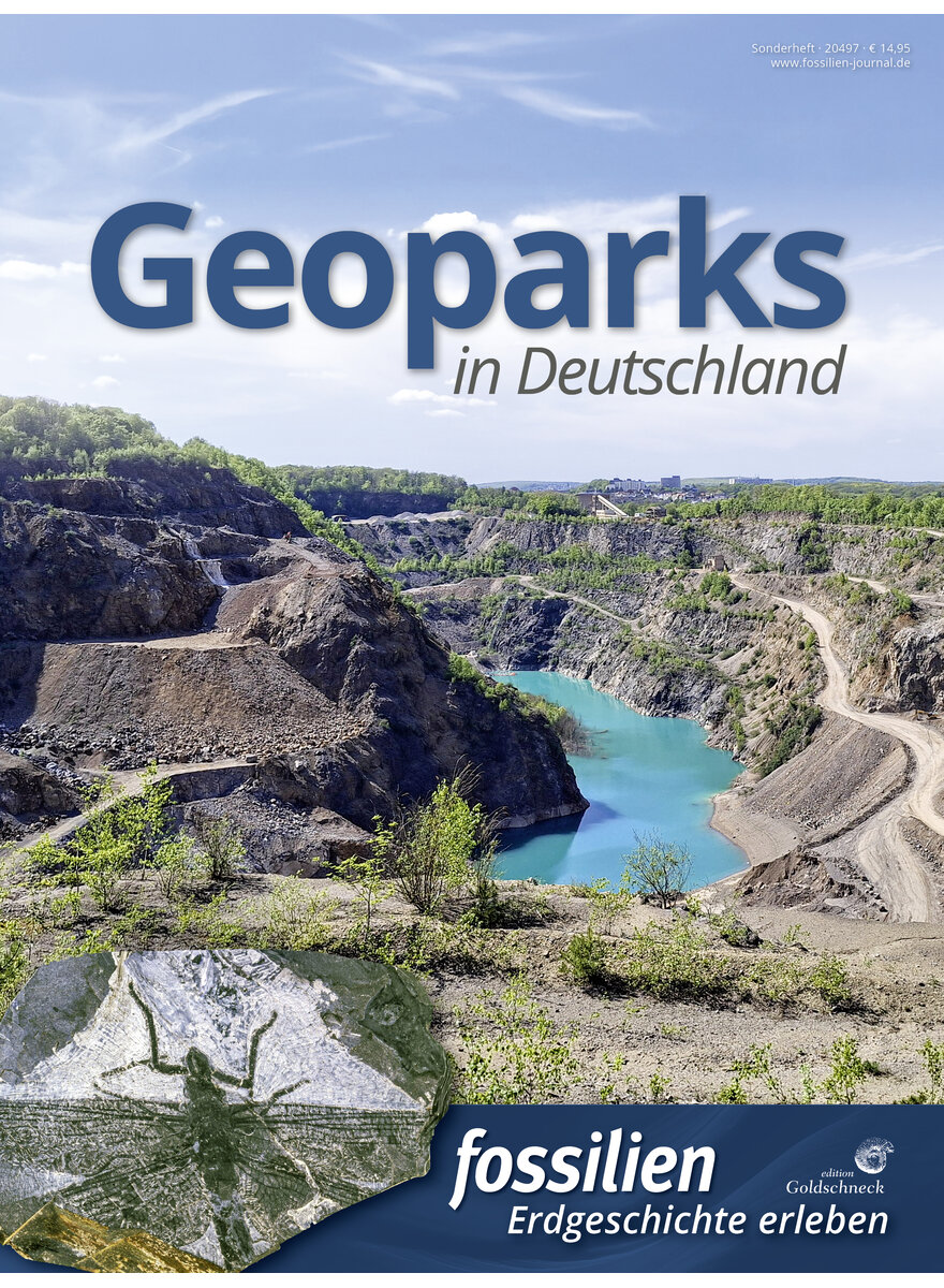 Auf diesem Bild sehen Sie das Produktbild 1 f�r FOSSILIEN SONDERHEFT 2026 GEOPARKS IN DEUTSCHLAND