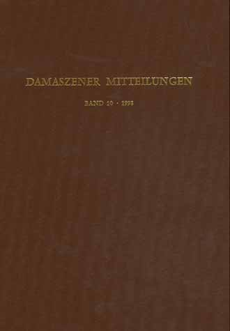 BAND10: DAMASZENER MITTEILUNGEN 1998