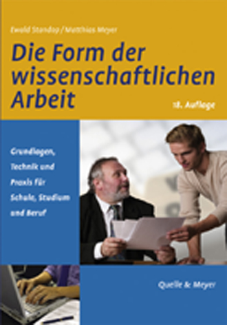 Auf diesem Bild sehen Sie das Produktbild 1 fr DIE FORM DER WISSENSCHAFTLICHEN ARBEIT - EWALD STANDOP