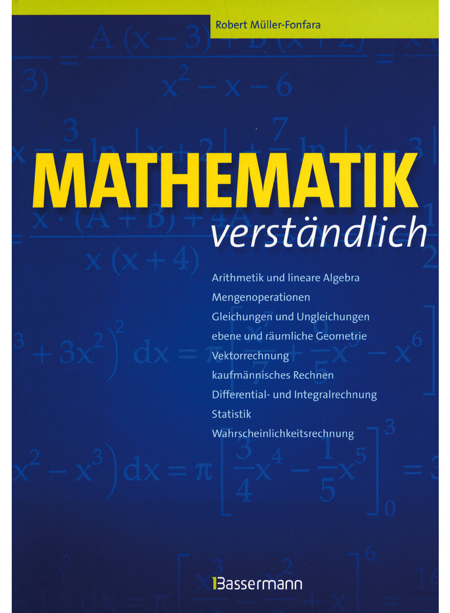 MATHEMATIK VERSTNDLICH - ROBERT MLLER-FONFARA