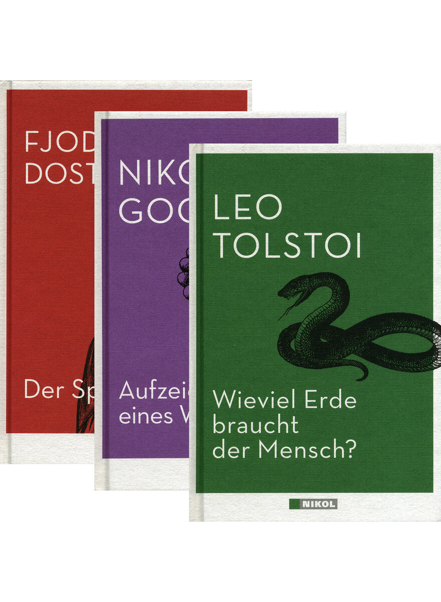 BUCHPAKET RUSSISCHE ERZHLER 3 BNDE - DOSTOJEWSKI/GOGOL/TOLSTOI