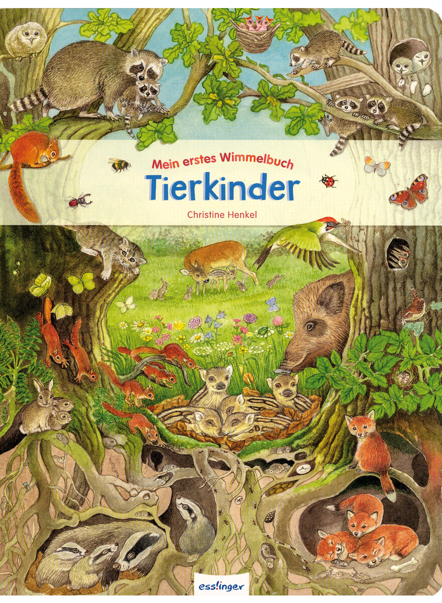 Auf diesem Bild sehen Sie das Produktbild 1 fr MEIN ERSTES WIMMELBUCH TIER- KINDER - CHRISTINE HENKEL