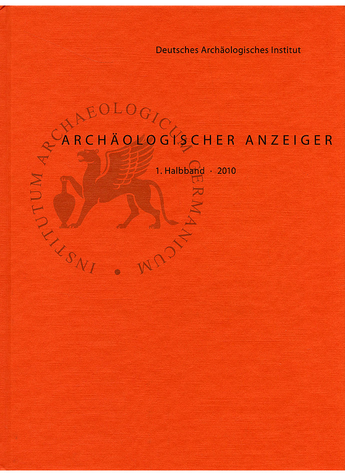 Auf diesem Bild sehen Sie das Produktbild 1 fr ARCH. ANZEIGER 1. HALBBD. 2010 DEUT. ARCHOLOGISCHES INSTITUT
