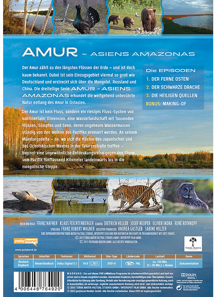 DVD AMUR - ASIENS AMAZONAS Bild 2