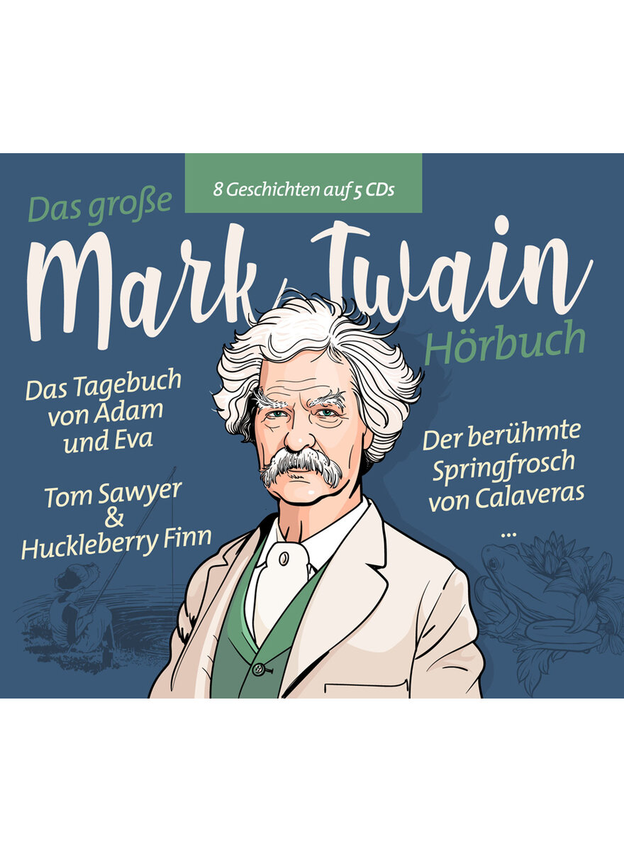 5 AUDIO-CDS: DAS GROSSE MARK TWAIN HRBUCH -