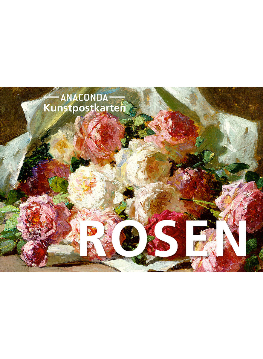 KUNSTPOSTKARTEN ROSEN - 18 KARTEN