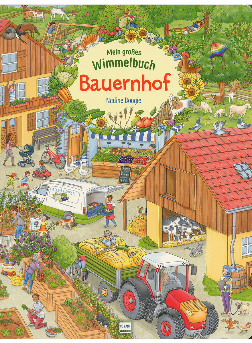 Auf diesem Bild sehen Sie das Produktbild 1 fr MEIN GROES WIMMELBUCH BAUERN- HOF - NADINE BOUGIE