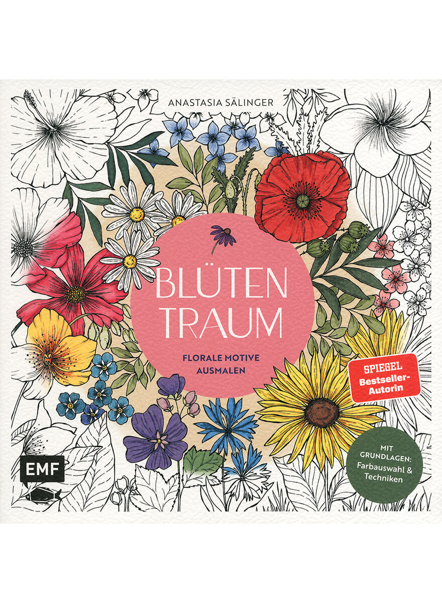 Auf diesem Bild sehen Sie das Produktbild 1 fr AUSMALBUCH BLTENTRAUM - ANASTASIA SLINGER