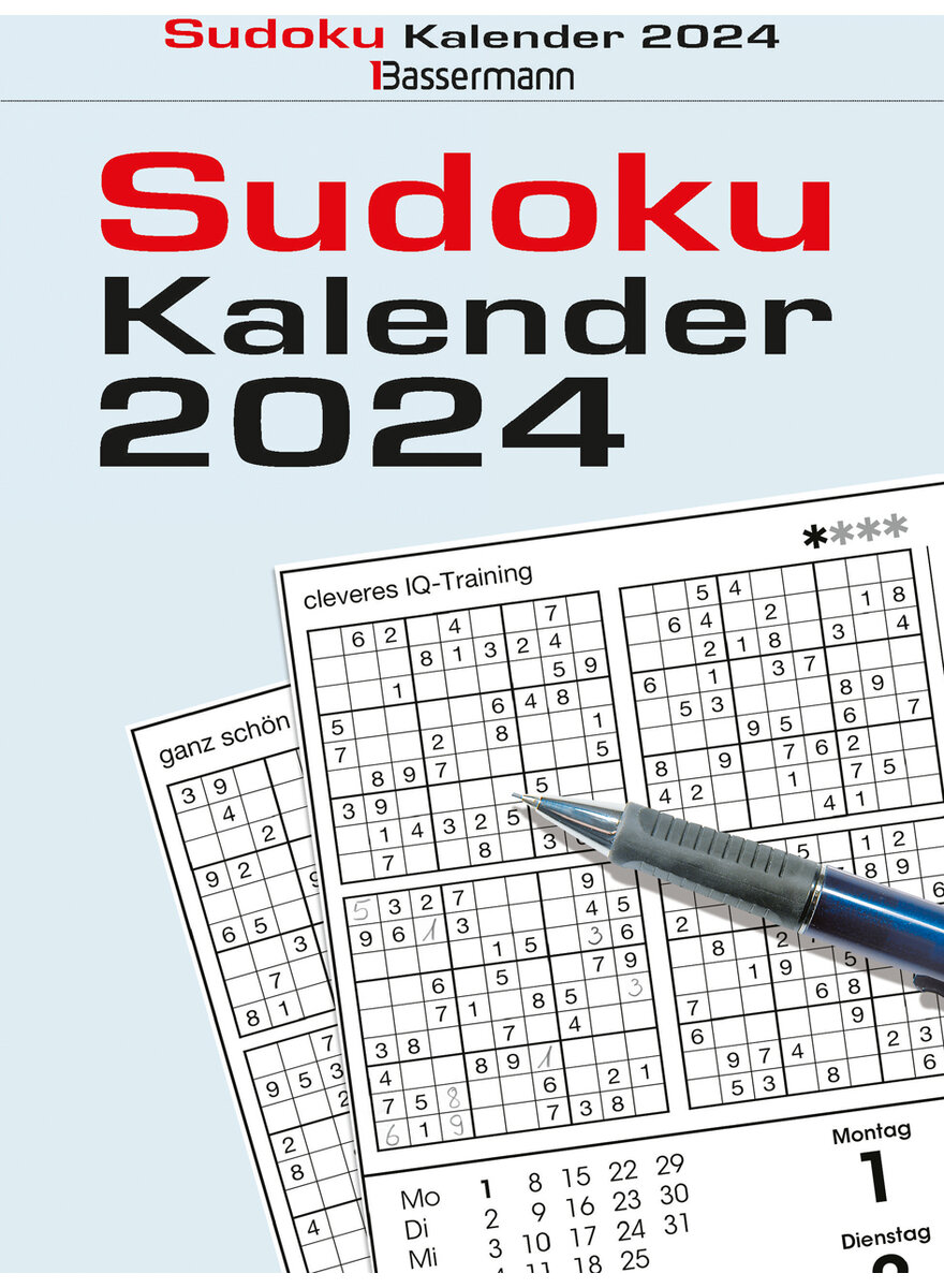 SUDOKU KALENDER 2024 - EBERHARD KRÜGER