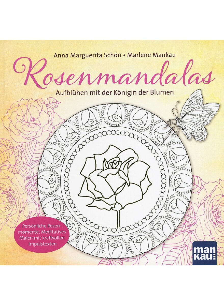 Auf diesem Bild sehen Sie das Produktbild 1 fr AUSMALBUCH ROSENMANDALAS - SCHN/MANKAU
