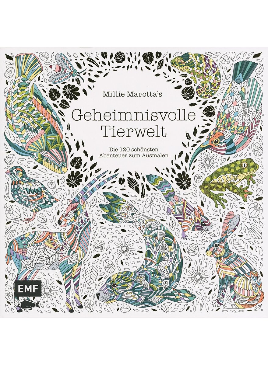 AUSMALBUCH GEHEIMNISVOLLE TIERWELT - MILLIE MAROTTA