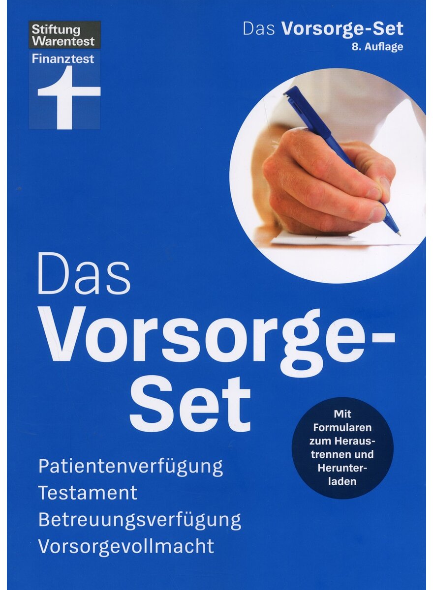 DAS VORSORGE-SET (8. AUFL.) - STIFTUNG WARENTEST