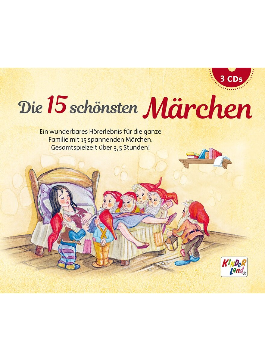 Auf diesem Bild sehen Sie das Produktbild 1 fr DIE 15 SCHNSTEN MRCHEN - 3 AUDIO-CDS - ERZHLER: ELMAR GUNSCH