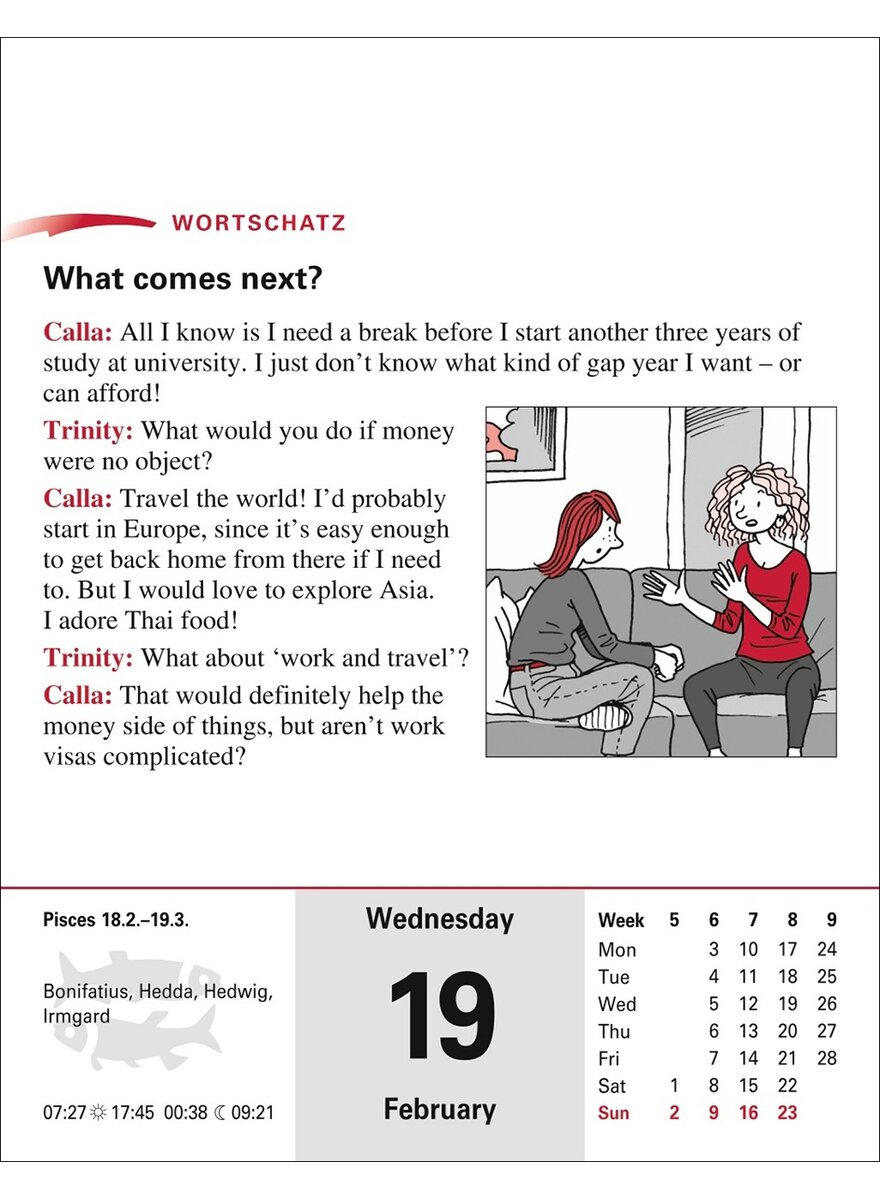Auf diesem Bild sehen Sie das Produktbild 4 fr ENGLISCH SPRACHKALENDER 2025