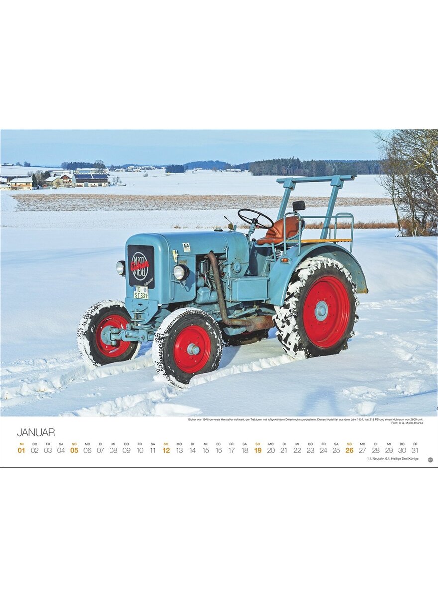 Auf diesem Bild sehen Sie das Produktbild 2 fr KALENDER STARKE TRAKTOREN 2025