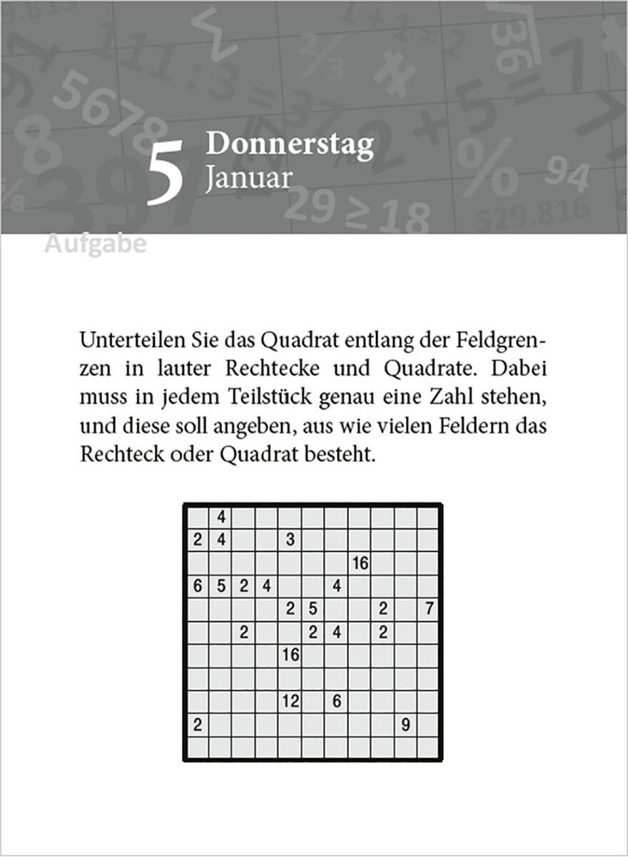 Auf diesem Bild sehen Sie das Produktbild 2 fr HEUREKA! MATHEMATISCHE RTSEL 2025 - TAGESABREIKALENDER