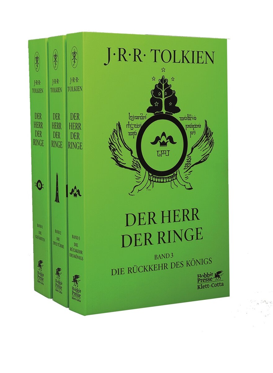 Auf diesem Bild sehen Sie das Produktbild 1 fr DER HERR DER RINGE -  J.R.R TOLKIEN 3 BNDE IM SCHUBER