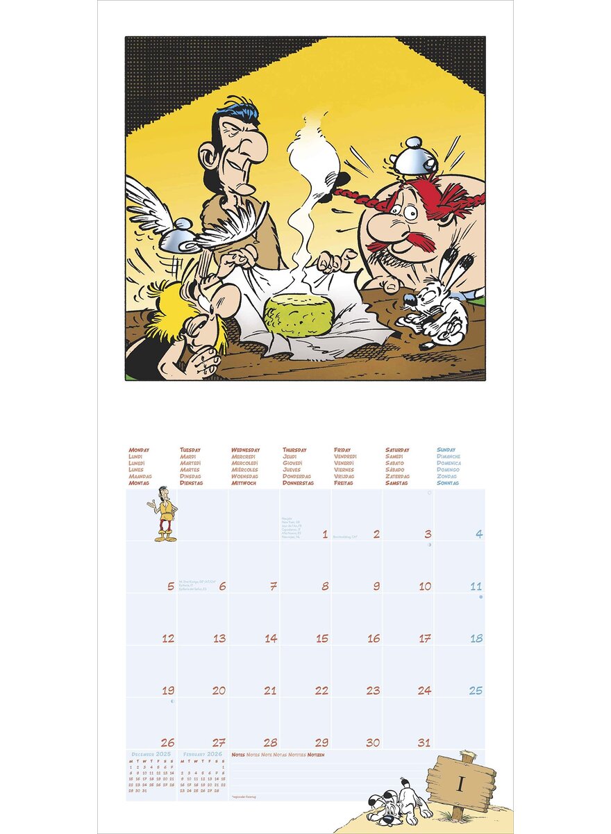Auf diesem Bild sehen Sie das Produktbild 3 fr KALENDER ASTERIX 2026 - ALBERT UDERZO
