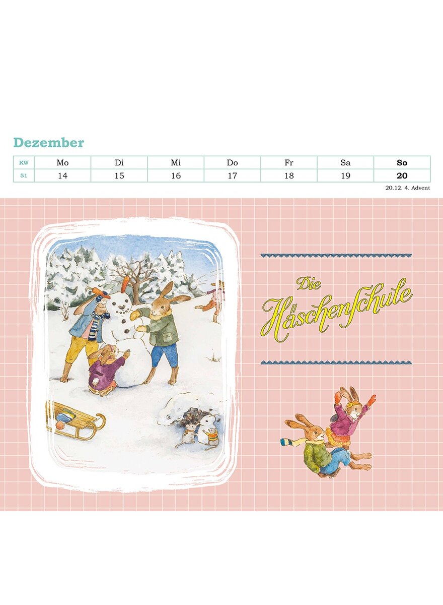 Auf diesem Bild sehen Sie das Produktbild 3 fr DIE HSCHENSCHULE 2026 - POSTKARTENKALENDER