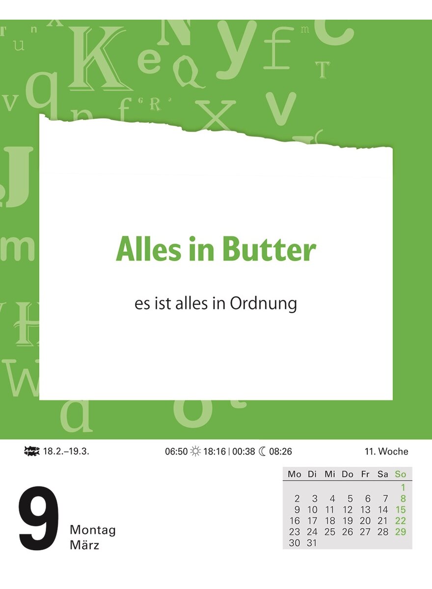 Auf diesem Bild sehen Sie das Produktbild 2 fr TAGESABREIKALENDER DAS SALZ IN DER BUCHSTABEN-SUPPE 2026 -