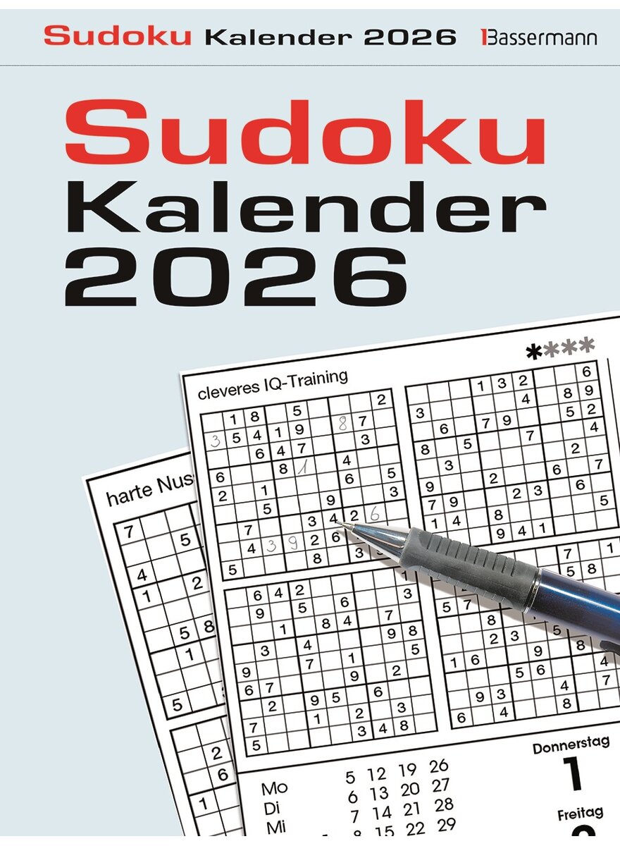 Auf diesem Bild sehen Sie das Produktbild 1 fr SUDOKUKALENDER 2026 - EBERHARD KRGER