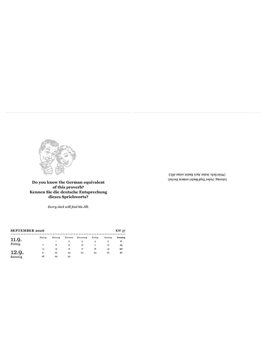 Auf diesem Bild sehen Sie das Produktbild 3 fr DER GROE SPRACHKALENDER ENGLISCH 2026 - BIRGIT ADAM