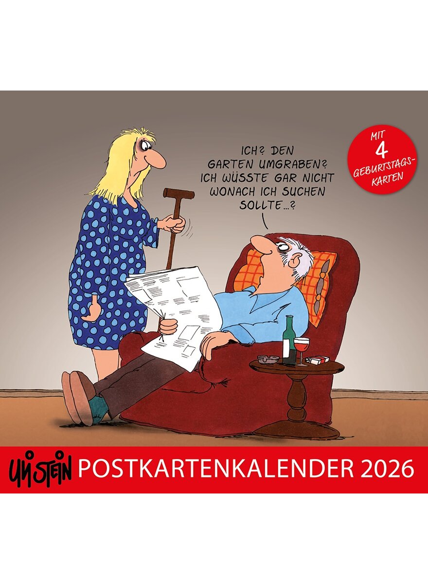 Auf diesem Bild sehen Sie das Produktbild 1 fr ULI STEIN POSTKARTENKALENDER 2026 -