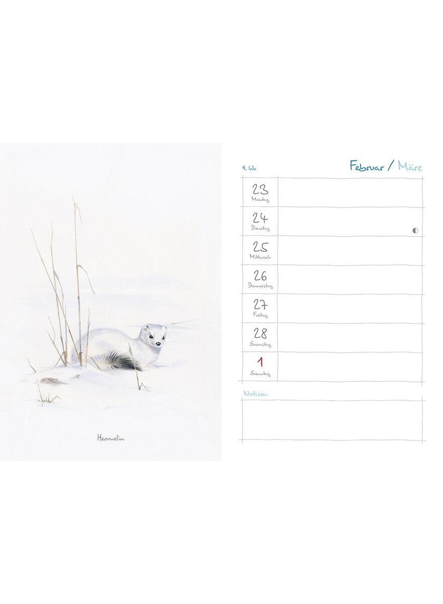 Auf diesem Bild sehen Sie das Produktbild 2 fr MEIN NATURKALENDER 2026 - CHRISTOPHER SCHMIDT
