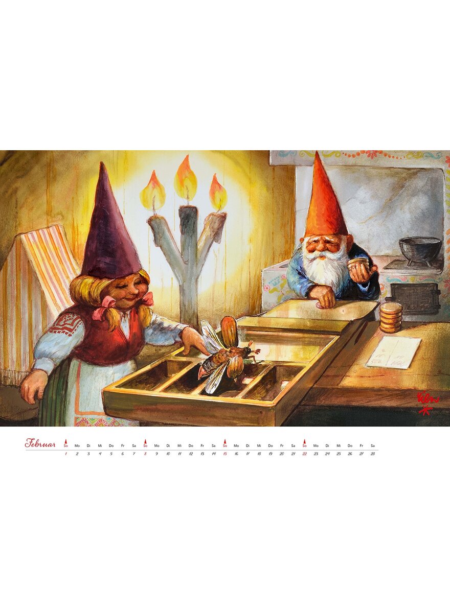 Auf diesem Bild sehen Sie das Produktbild 2 fr KALENDER HEINZELMNNCHEN 2026