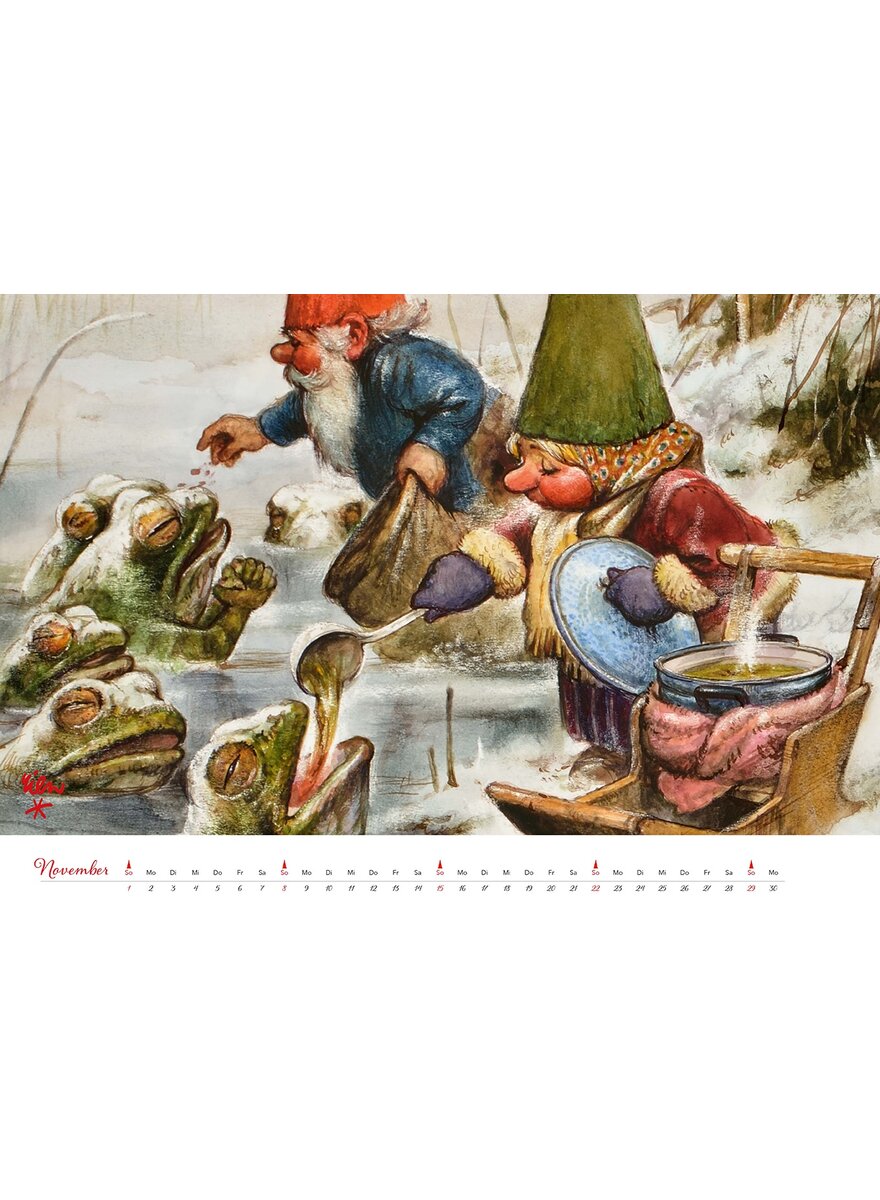 Auf diesem Bild sehen Sie das Produktbild fr 5 KALENDER HEINZELMNNCHEN 2026