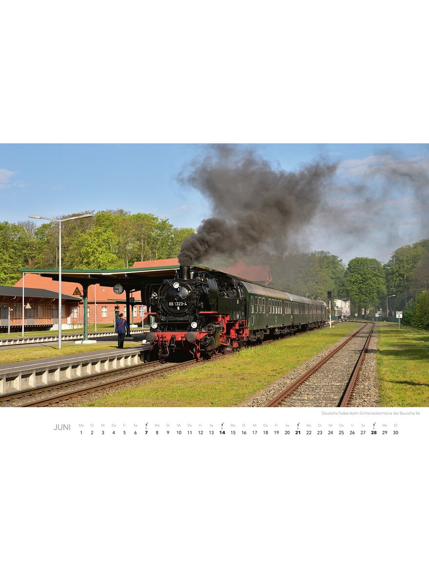 Auf diesem Bild sehen Sie das Produktbild 3 fr KALENDER DAMPFLOKS IN FARBE 2026