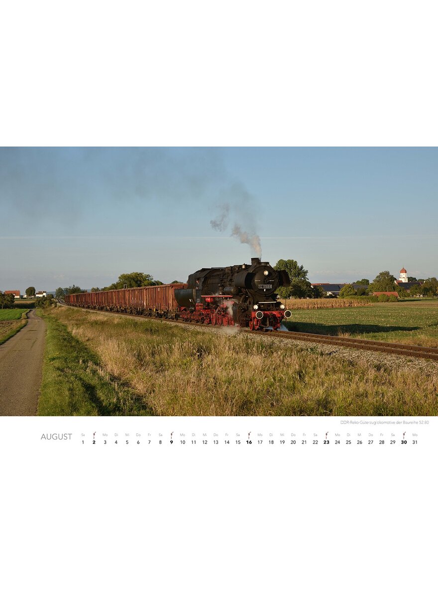 Auf diesem Bild sehen Sie das Produktbild 4 fr KALENDER DAMPFLOKS IN FARBE 2026