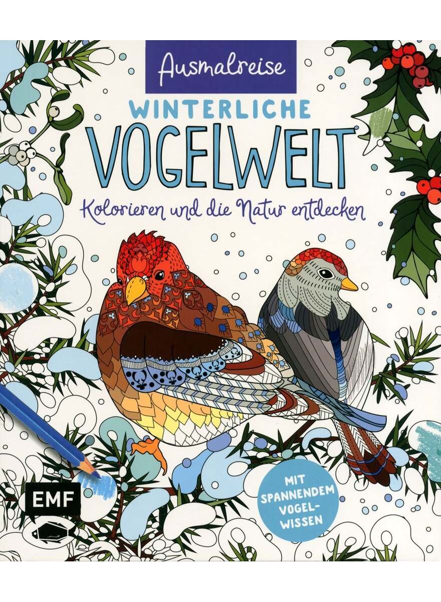 Auf diesem Bild sehen Sie das Produktbild 1 fr AUSMALREISE WINTERLICHE VOGEL- WELT -