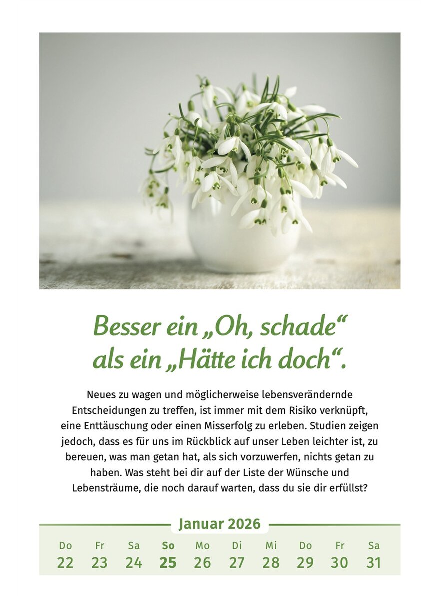 Auf diesem Bild sehen Sie das Produktbild 3 fr DER LEBENSFREUDE-KALENDER 2026