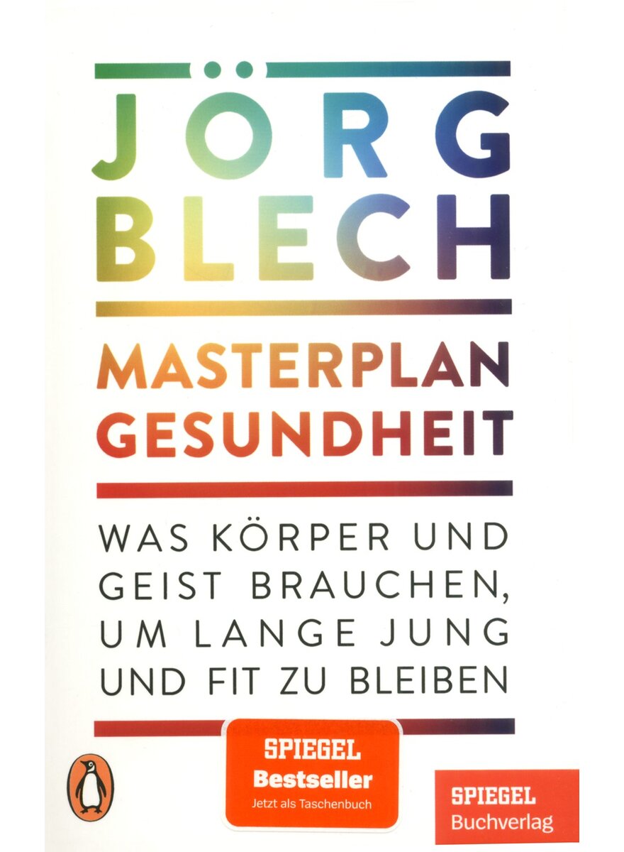 Auf diesem Bild sehen Sie das Produktbild 1 f�r MASTERPLAN GESUNDHEIT - J�RG BLECH