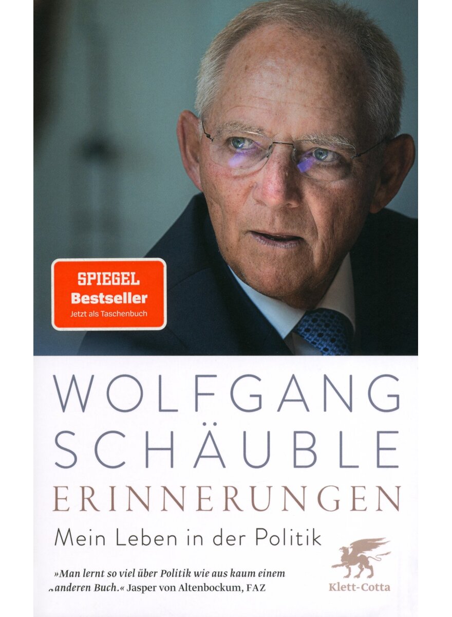 Auf diesem Bild sehen Sie das Produktbild 1 f�r ERINNERUNGEN - WOLFGANG SCH�UBLE