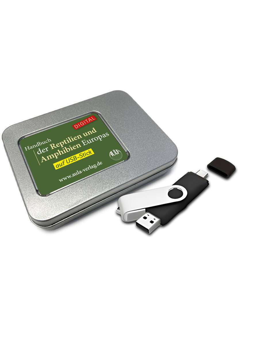 Auf diesem Bild sehen Sie das Produktbild 1 f�r HANDBUCH DER REPTILIEN UND AMPHIBIEN EUROPAS - HBR DIGITAL AUF USB-STICK