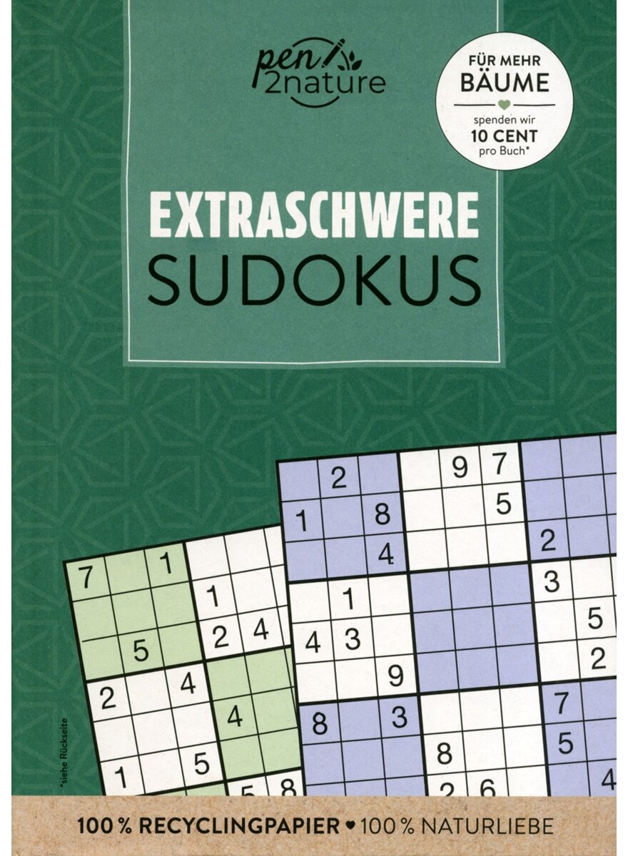 Auf diesem Bild sehen Sie das Produktbild 1 f�r EXTRASCHWERE SUDOKUS -