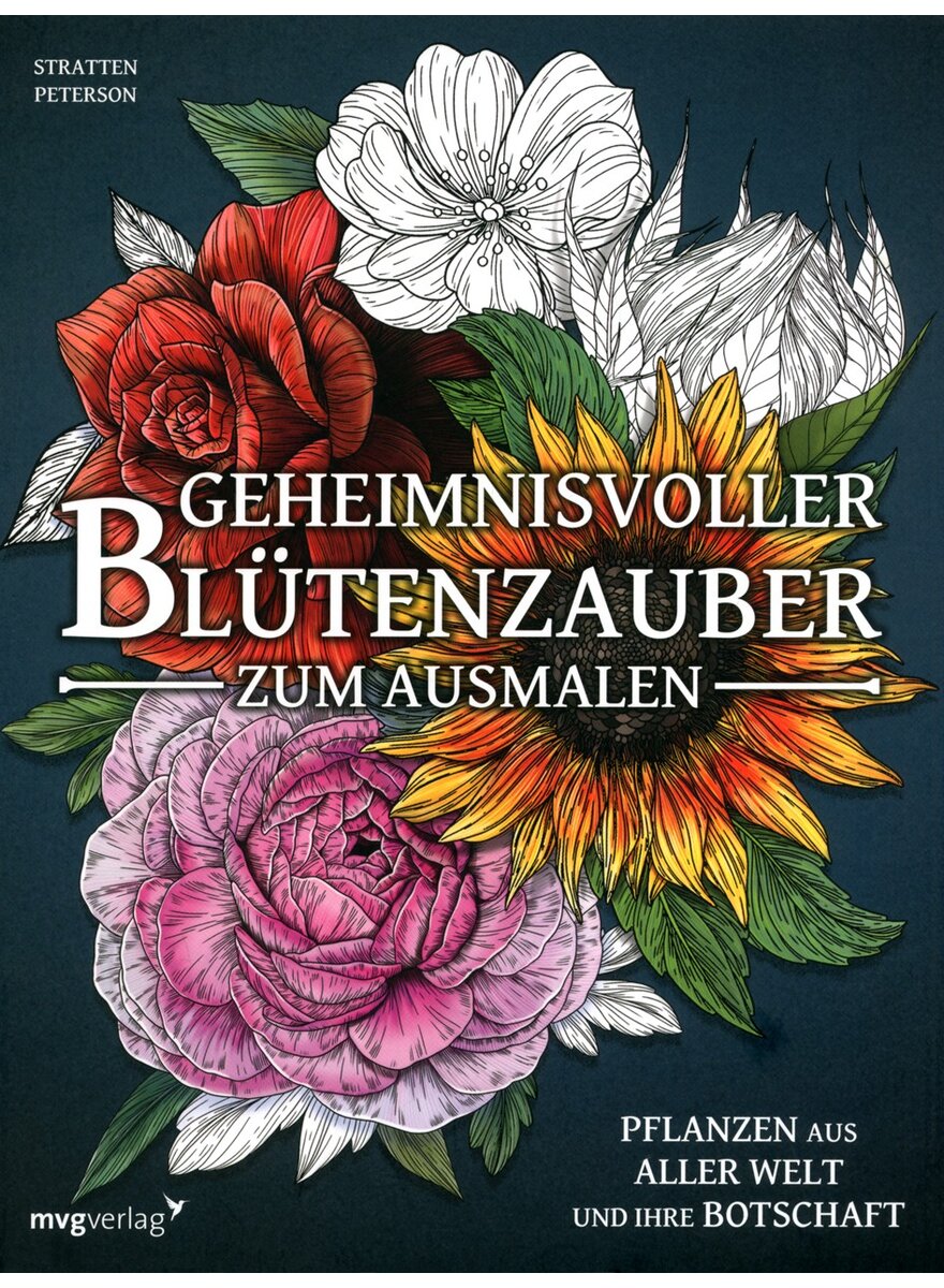 Auf diesem Bild sehen Sie das Produktbild 1 f�r GEHEIMNISVOLLER BL�TENZAUBER ZUM AUSMALEN - STRATTEN PETERSON