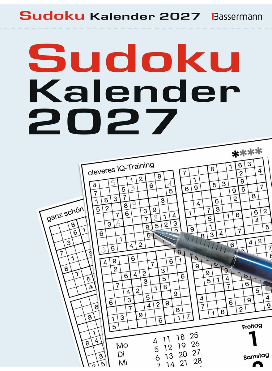 Auf diesem Bild sehen Sie das Produktbild 1 f�r SUDOKUKALENDER 2027 -
