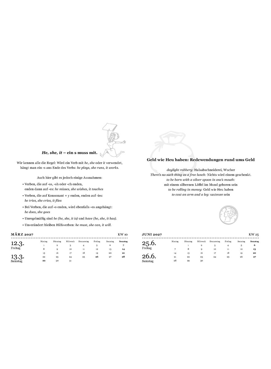 Auf diesem Bild sehen Sie das Produktbild 3 f�r DER GRO�E SPRACHKALENDER ENGLISCH 2027 -