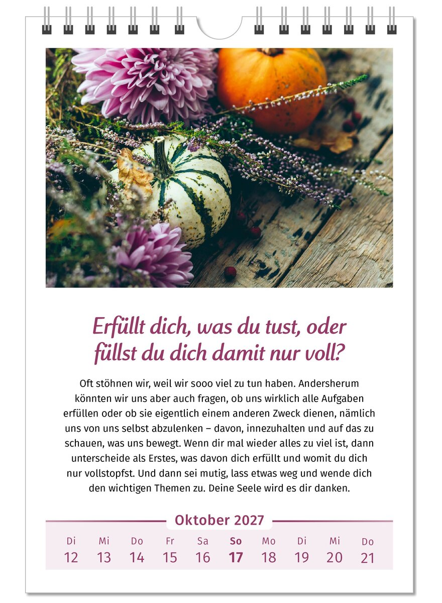 Auf diesem Bild sehen Sie das Produktbild 4 f�r DER LEBENSFREUDE-KALENDER 2027