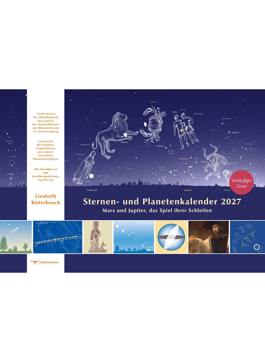 Auf diesem Bild sehen Sie das Produktbild 1 f�r STERNEN- UND PLANETENKALENDER 2027 - LIESBETH BISTERBOSCH