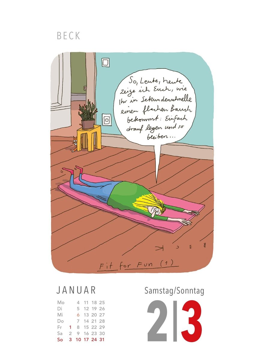 Auf diesem Bild sehen Sie das Produktbild 2 f�r KALENDER FIESE BILDER 2027 - CARTOONS F�R JEDEN TAG