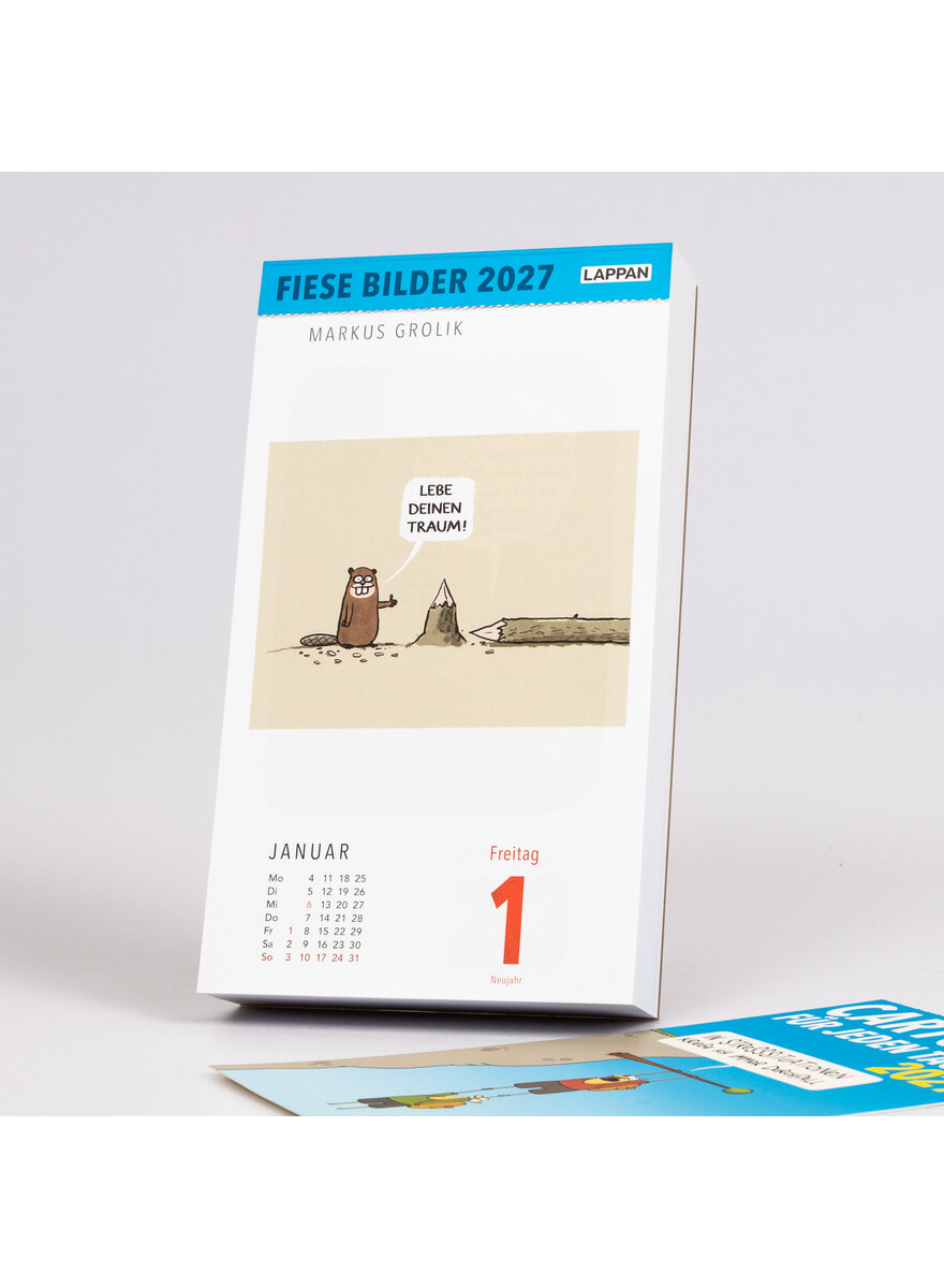 Auf diesem Bild sehen Sie das Produktbild f�r 5 KALENDER FIESE BILDER 2027 - CARTOONS F�R JEDEN TAG