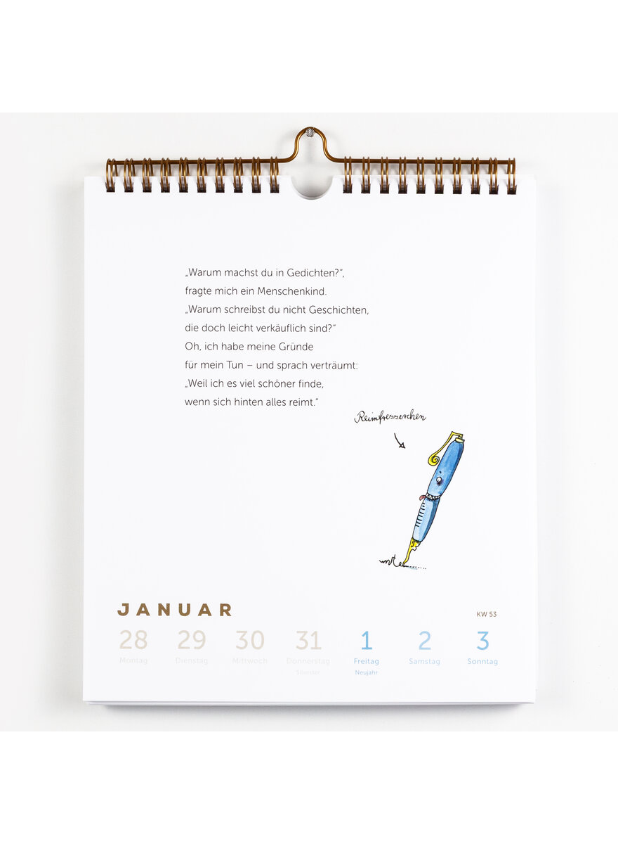 Auf diesem Bild sehen Sie das Produktbild f�r 5 HEINZ ERHARDT LITERARISCHER WOCHENKALENDER 2027 -