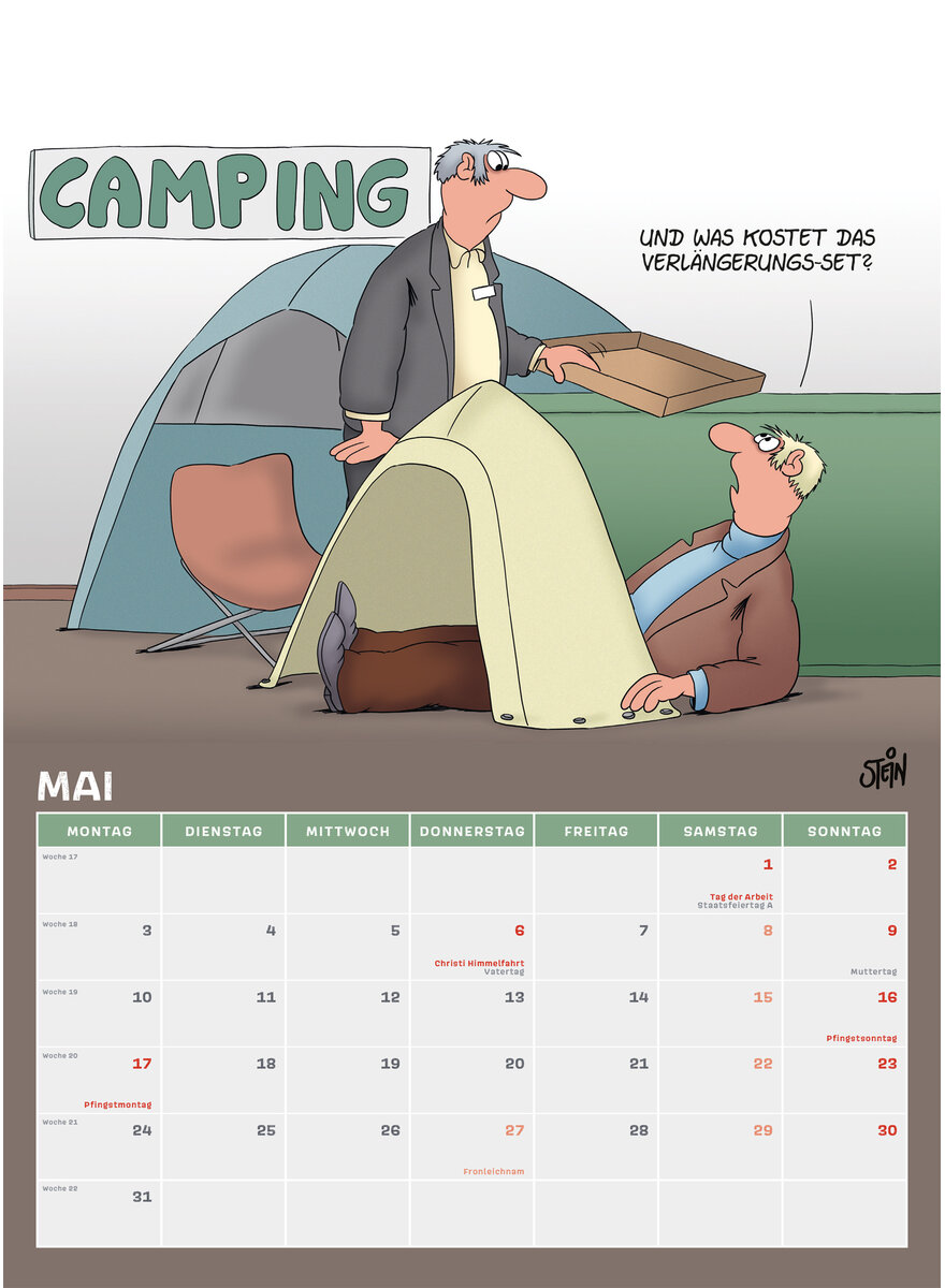 Auf diesem Bild sehen Sie das Produktbild f�r 5 ULI STEIN RENTNERKALENDER 2027